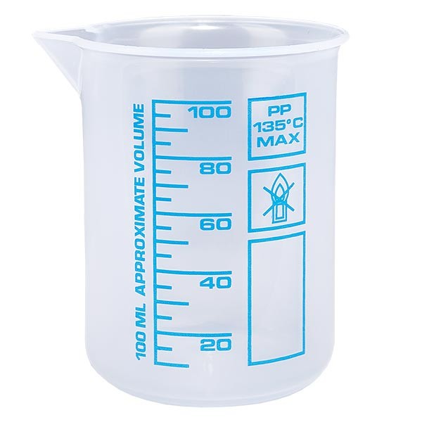 Verre mesureur en PP 100 ml Verre mesureur en PP 100 ml