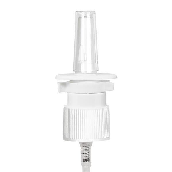 Pulvérisateur nasal blanc (DIN18, UT18) avec capuchon Sta..