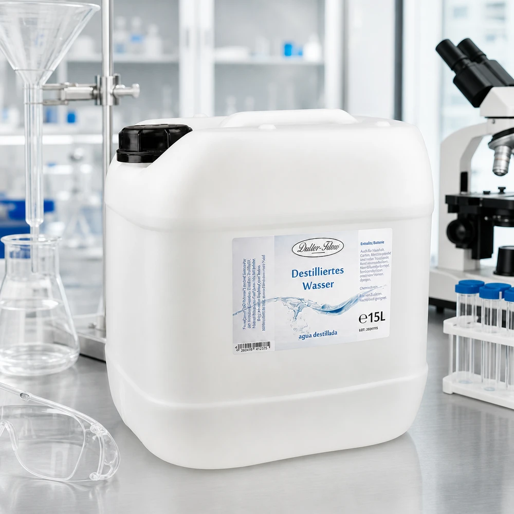 Eau distillée Doktor Klaus - Aqua dest 15 litres en jerrican premium teinte naturelle