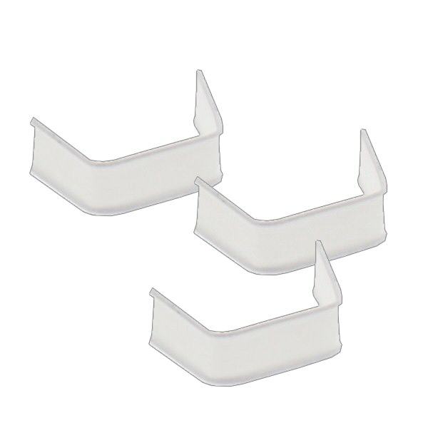 100 clips en papier, longueur 40, blancs