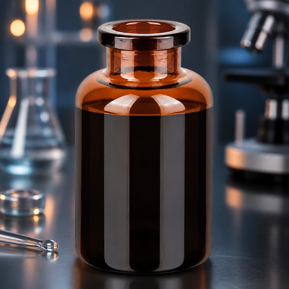 Flacon pour solution injectable, 20 ml en verre ambré Hochwertige Injektionsflasche 20ml aus bernsteinfarbenem Borosilikatglas für Injektabilia