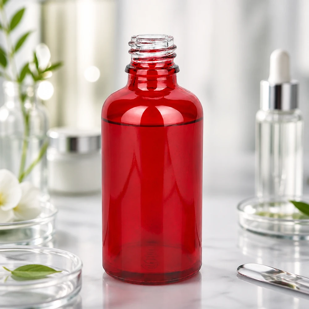 Bouteille polyvalente RedLine UT18/50 UNiTWIST de 50 ml pour la cosmétique, la pharmacie et l'aromathérapie