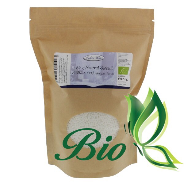 1250g globules neutres bio HAB5, 100 % pure saccharose 1250g globules neutres bio HAB5, 100 % pure saccharose