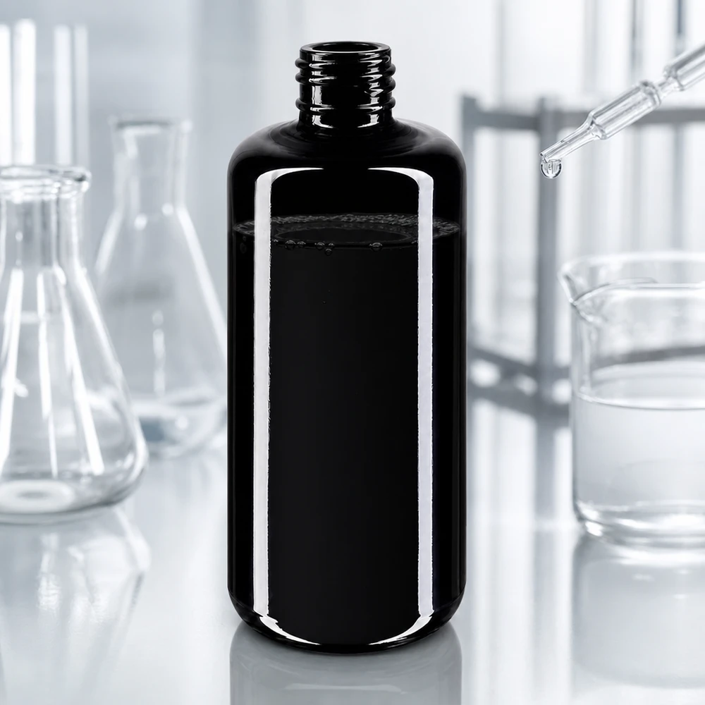 Flacon en verre violet 200 ml GCMI 410/24 (verre Miron) Flacon cosmétique photoprotecteur 200ml en verre violet Miron protège les principes actifs des rayons UV nocifs