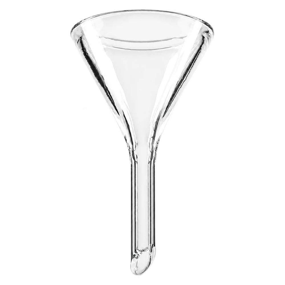 Entonnoir Ø 30mm - verre sodocalcique - angle 60° Entonnoir en verre de 30mm de diamètre en verre sodo-calcique avec angle de 60 degrés pour les besoins du laboratoire