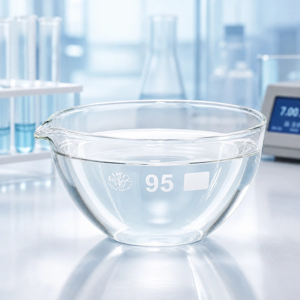 Équipement de laboratoire professionnel Bol d'évaporation de 170 ml avec bec verseur en verre de haute qualité