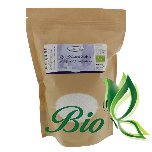 1250g globules neutres bio HAB1, 100 % pure saccharose