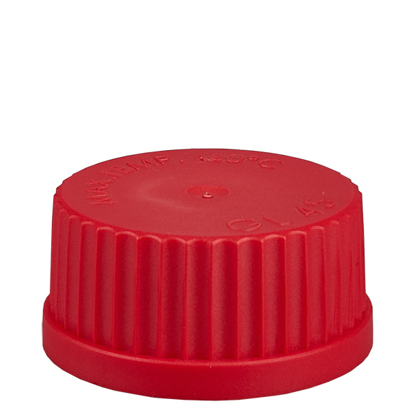 Bouchon à vis rouge - filetage GL 45 Bouchon à vis rouge - filetage GL 45