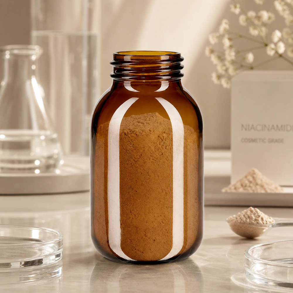 Bocal à col large en verre ambré 500 ml, goulot DIN 55, sans couvercle Bouteille vide à col large en verre brun de 500 ml pour les substances en poudre et les compléments alimentaires