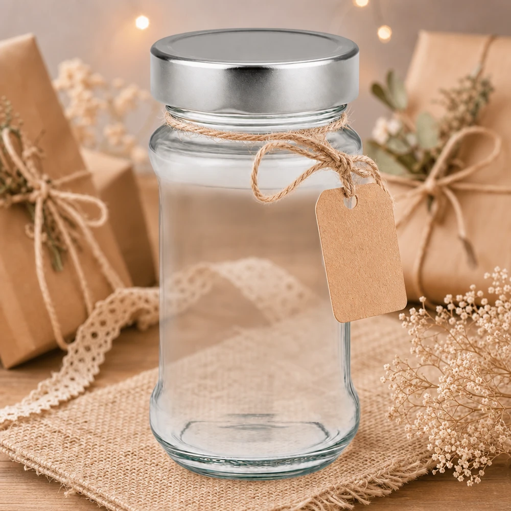 390ml Verre rond avec couvercle BasicSeal argent UNiTWIST 390ml Verre rond avec couvercle BasicSeal argent UNiTWIST