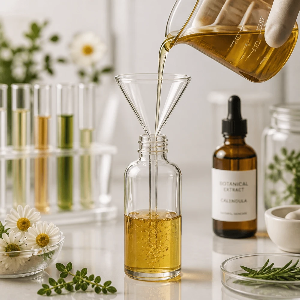 Entonnoir en verre précis à 60 degrés 45mm pour le laboratoire et la cuisine en verre sodocalcique robuste