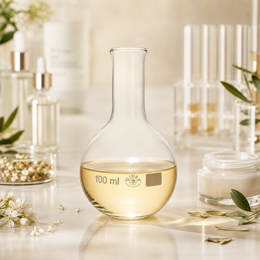 Ballon à col étroit résistant à la chaleur 100ml en verre épais pour les applications thermiques en laboratoire