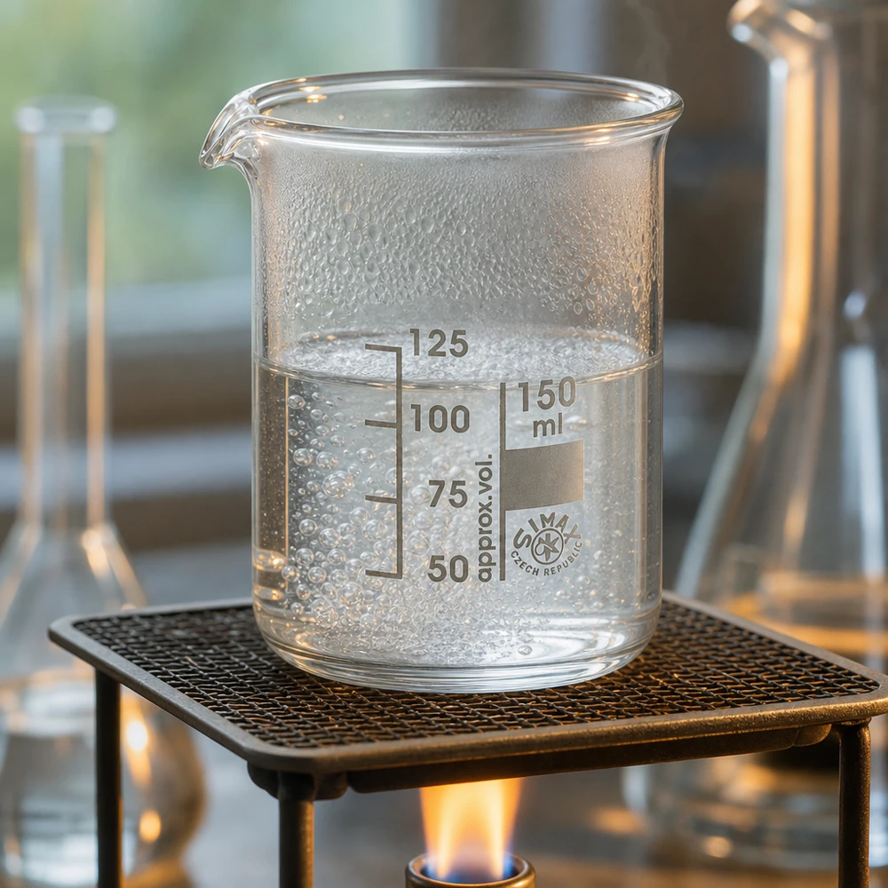 Bécher 150ml en verre borosilicate résistant à la chaleur (forme basse) Bécher gradué 150ml forme basse en verre borosilicaté de haute qualité pour des mesures précises