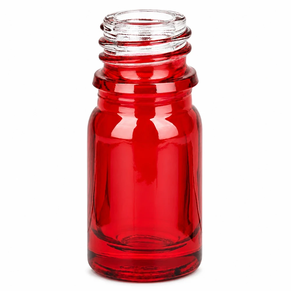 Bouteille médicale rouge compacte de 5ml avec système UNiTWIST pour les pharmacies et les cabinets médicaux