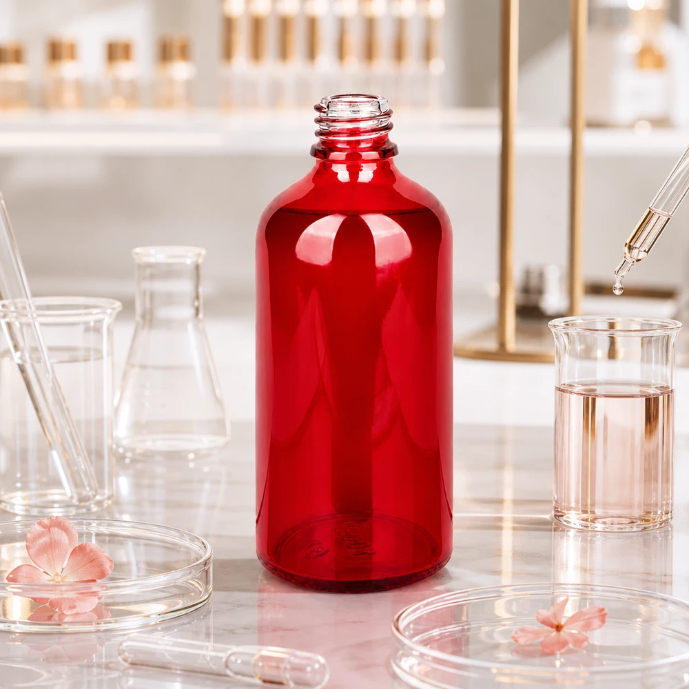 RedLine Bouteille de pharmacie 100ml à la silhouette élancée et au design ergonomique