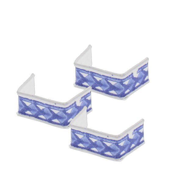 100 clips en papier, longueur 33, bleu et blanc 100 clips en papier, longueur 33, bleu et blanc