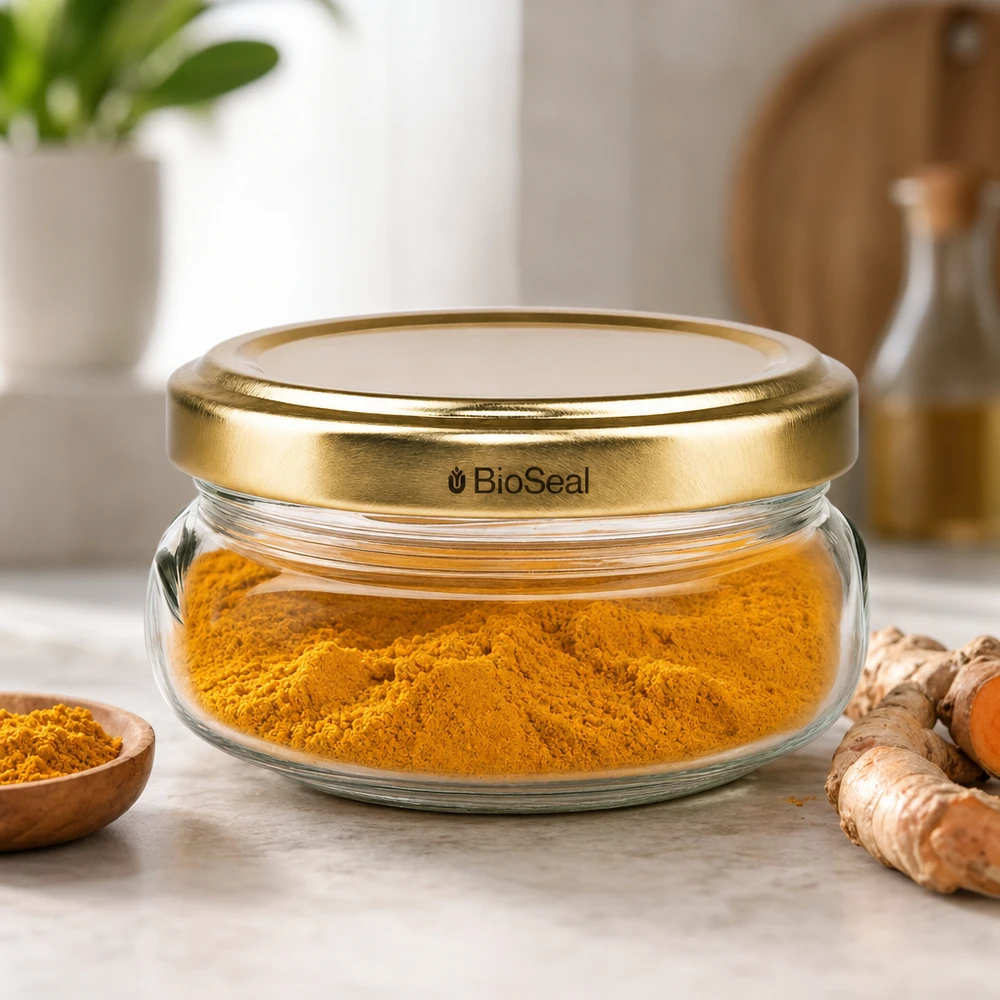 120ml Verre terrine avec couvercle BioSeal or UNiTWIST 120ml Verre terrine avec couvercle BioSeal or UNiTWIST
