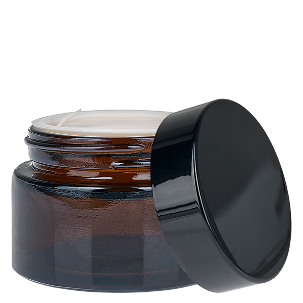Pot en verre 30ml brun avec couvercle à insérer UNiTWIST