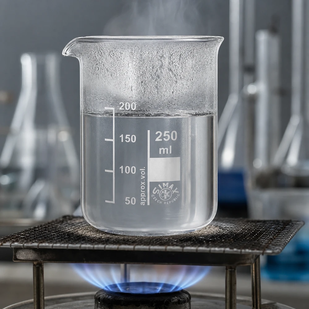 Bécher transparent 250ml en verre borosilicaté forme basse pour des mesures et des expériences précises