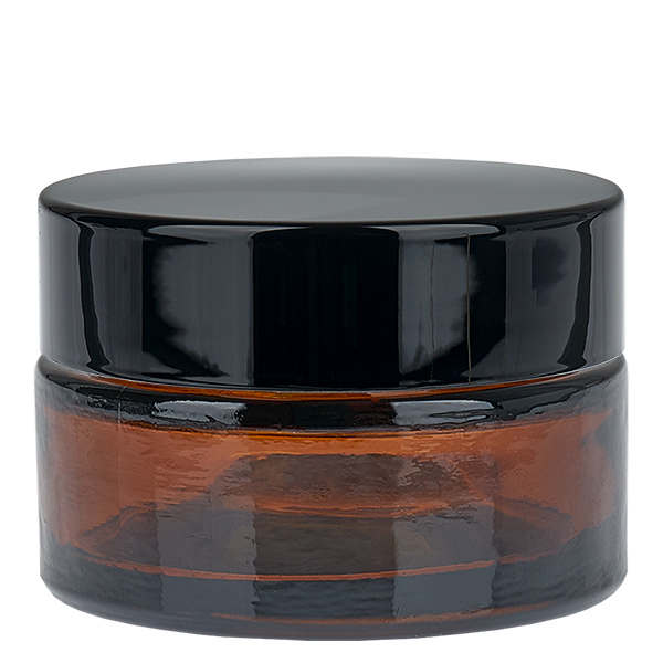 Pot en verre 20ml brun avec couvercle à insérer UNiTWIST Pot en verre 20ml brun avec couvercle à insérer UNiTWIST