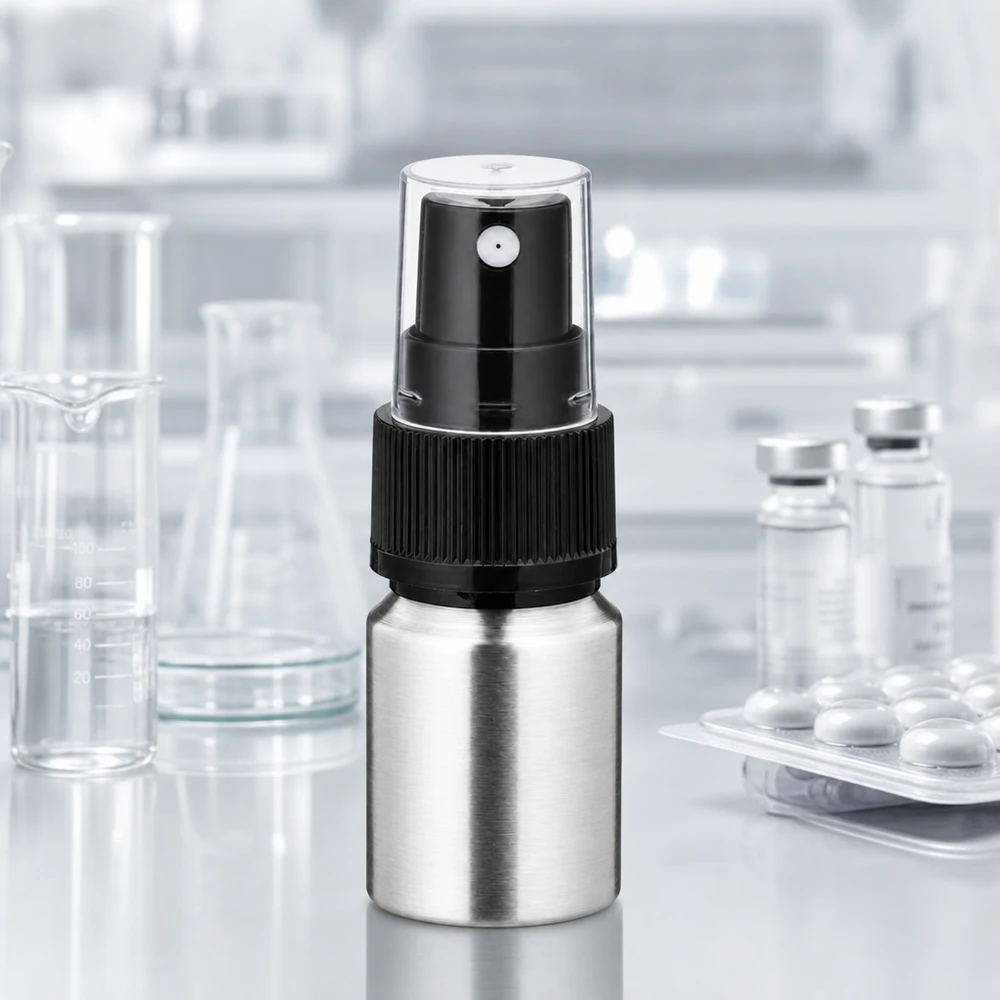 Flacon en aluminium de 10 ml avec fine brume - diffusion optimale de parfums et de produits cosmétiques