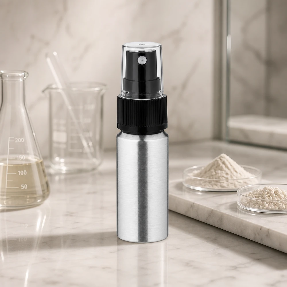 Vaporisateur compact en aluminium de 20 ml - parfait pour les voyages et les applications en laboratoire