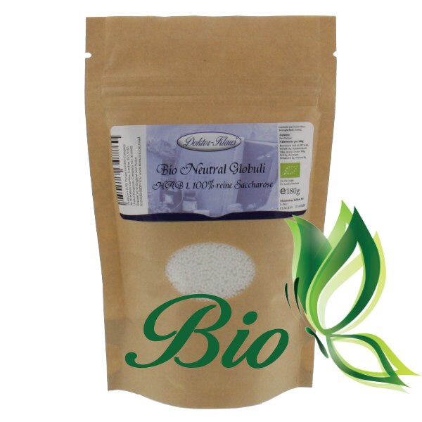 180g globules neutres bio HAB1, 100 % pure saccharose 180g globules neutres bio HAB1, 100 % pure saccharose