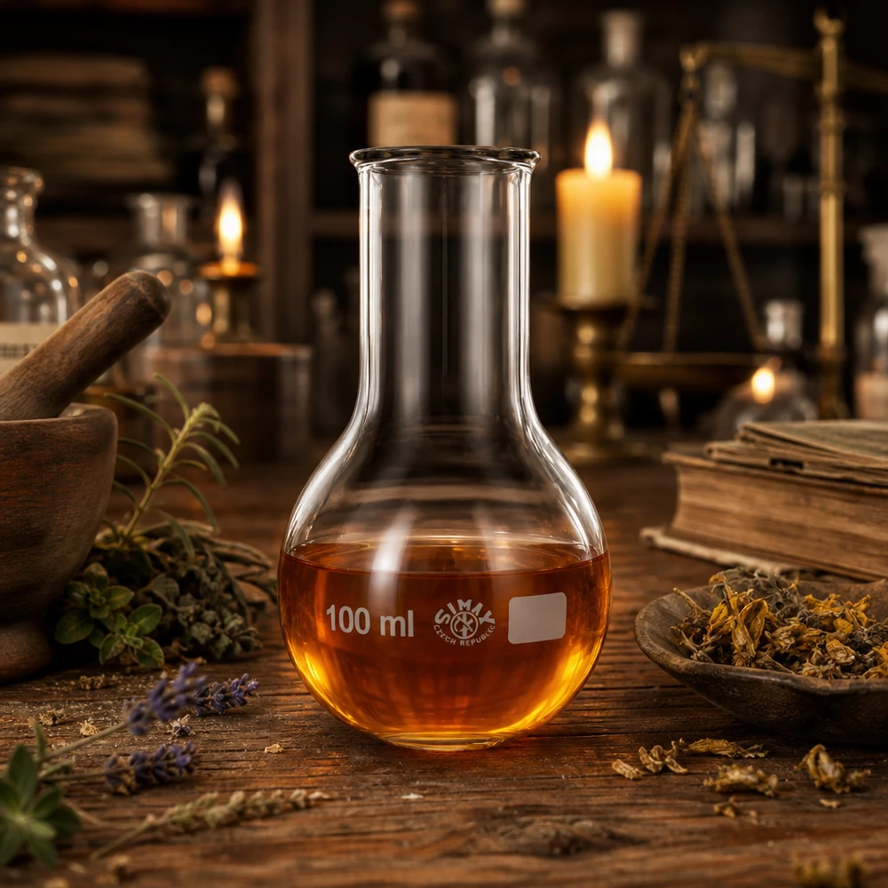 Ballon à fond plat 100ml col large borosilicate avec bord arrondi Ballon rond 100ml à col large parfait pour les procédés d'extraction et de minéralisation dans le domaine analytique