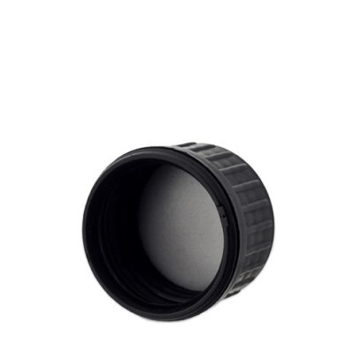 Capsule à vis noire pour bouteilles d'eau violettes Capsule à vis noire pour bouteilles d'eau violettes