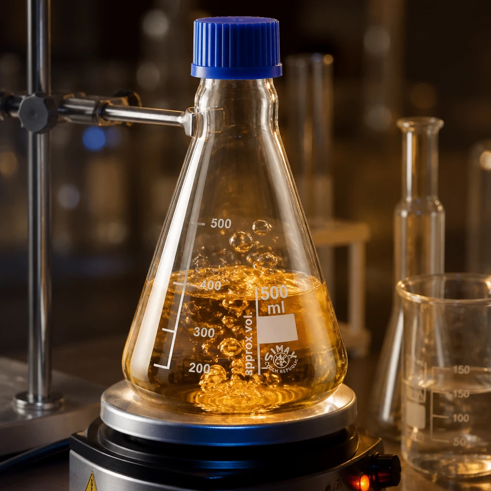 Equipement de laboratoire Fioles Erlenmeyer 500ml avec échelle de volume pour analyses quantitatives
