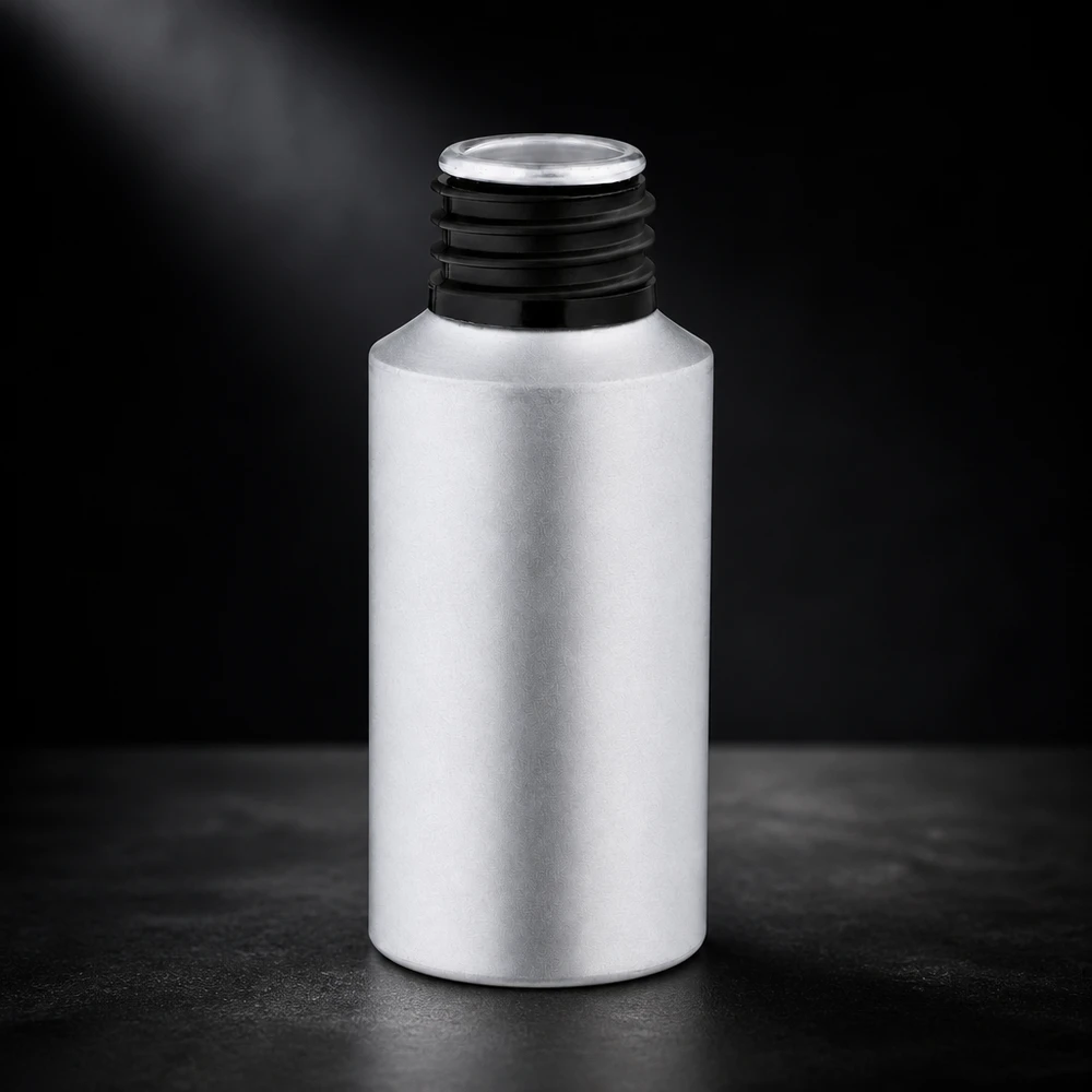 Bouteille en aluminium teinté 30 ml, sans bouchon Bouteille pratique de 30 ml en aluminium décapé, parfaite pour les voyages et les applications mobiles en déplacement