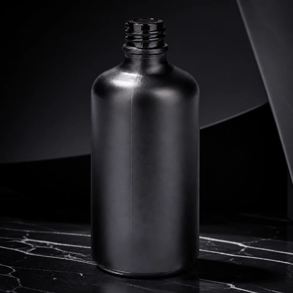 Flacon à pharmacie de 100ml BlackLine UT18/100 UNiTWIST Bouteille de pharmacie moderne de 100 ml BlackLine UT18/100 UNiTWIST au design élancé et à l'aspect élégant