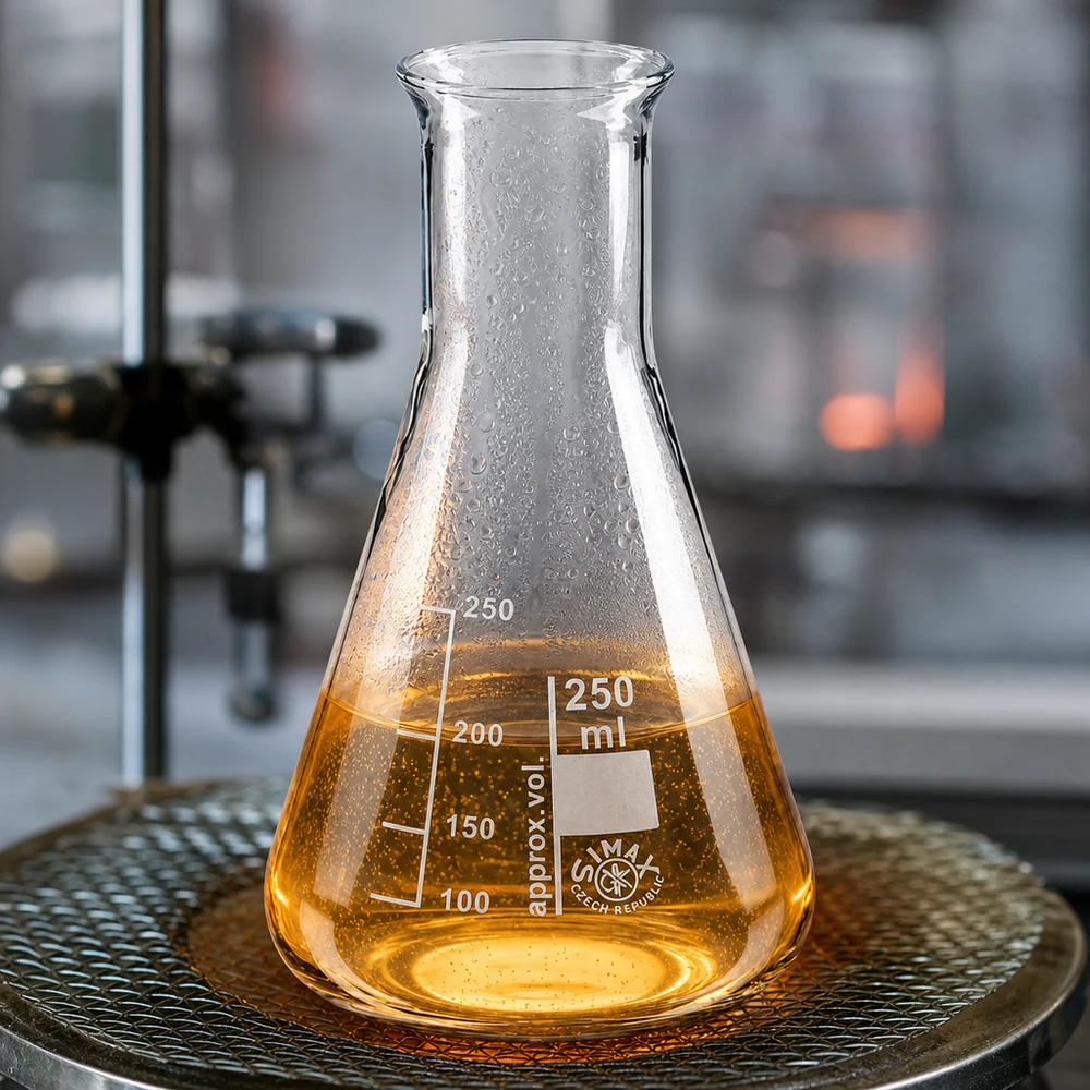 Erlenmeyer 250ml col large, verre borosilicate Fiole jaugée transparente de 250 ml graduée en ml avec fond large pour la stabilité
