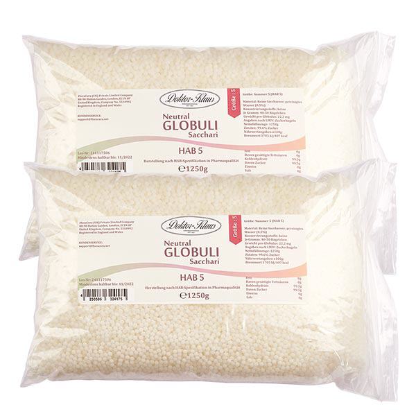 Offre spéciale : 2,5kg globules neutres HAB5, 100 % pure saccharose (2 x 1,25 kg) Offre spéciale : 2,5kg globules neutres HAB5, 100 % pure saccharose (2 x 1,25 kg)