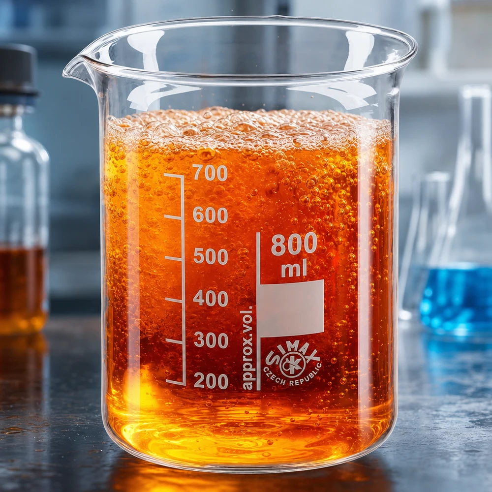 Bécher robuste 800ml en verre borosilicaté forme basse pour de multiples applications en laboratoire et dans l'industrie