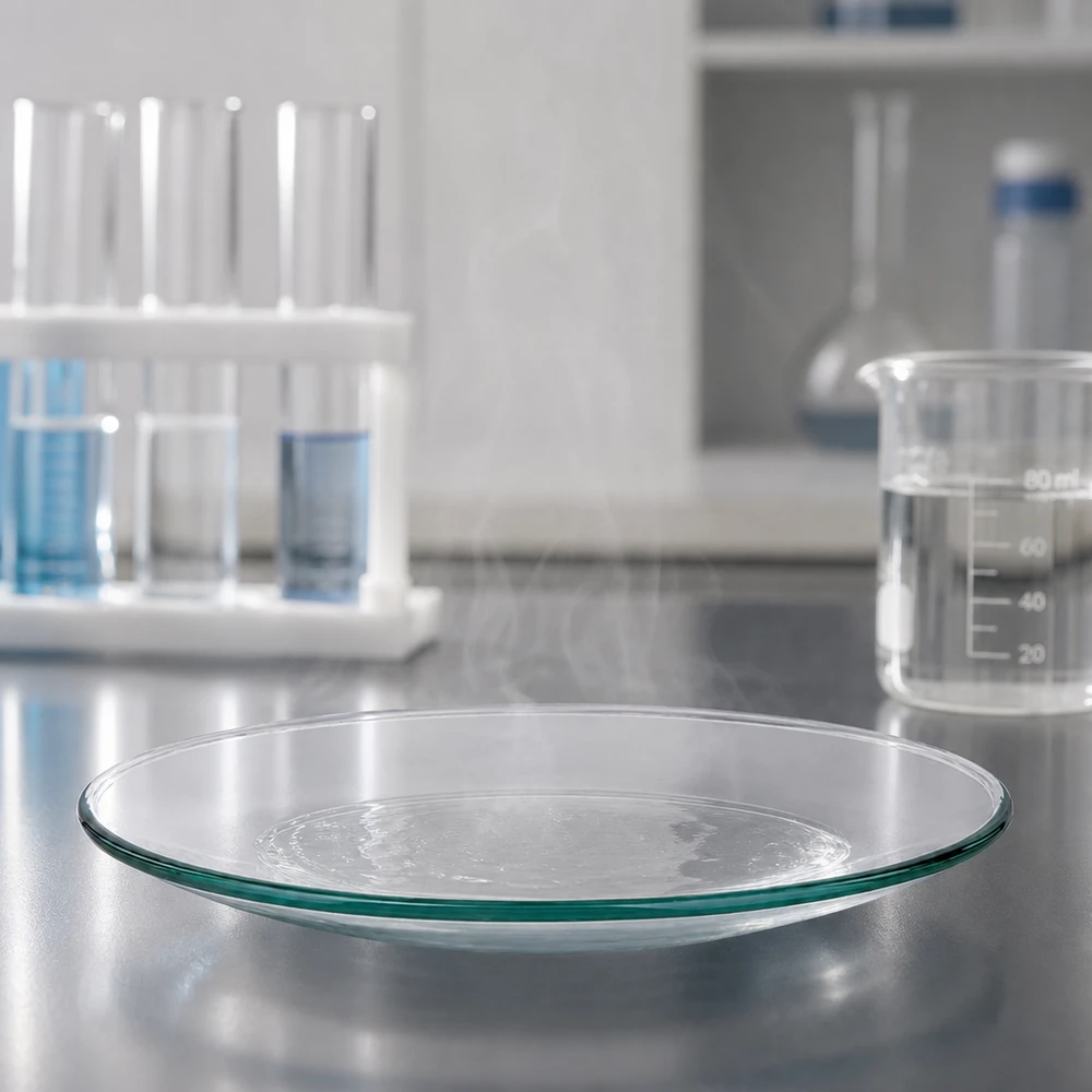 Bol en verre pour la chimie rond Ø 10 cm résistant à la chaleur pour l'analyse et la synthèse en laboratoire