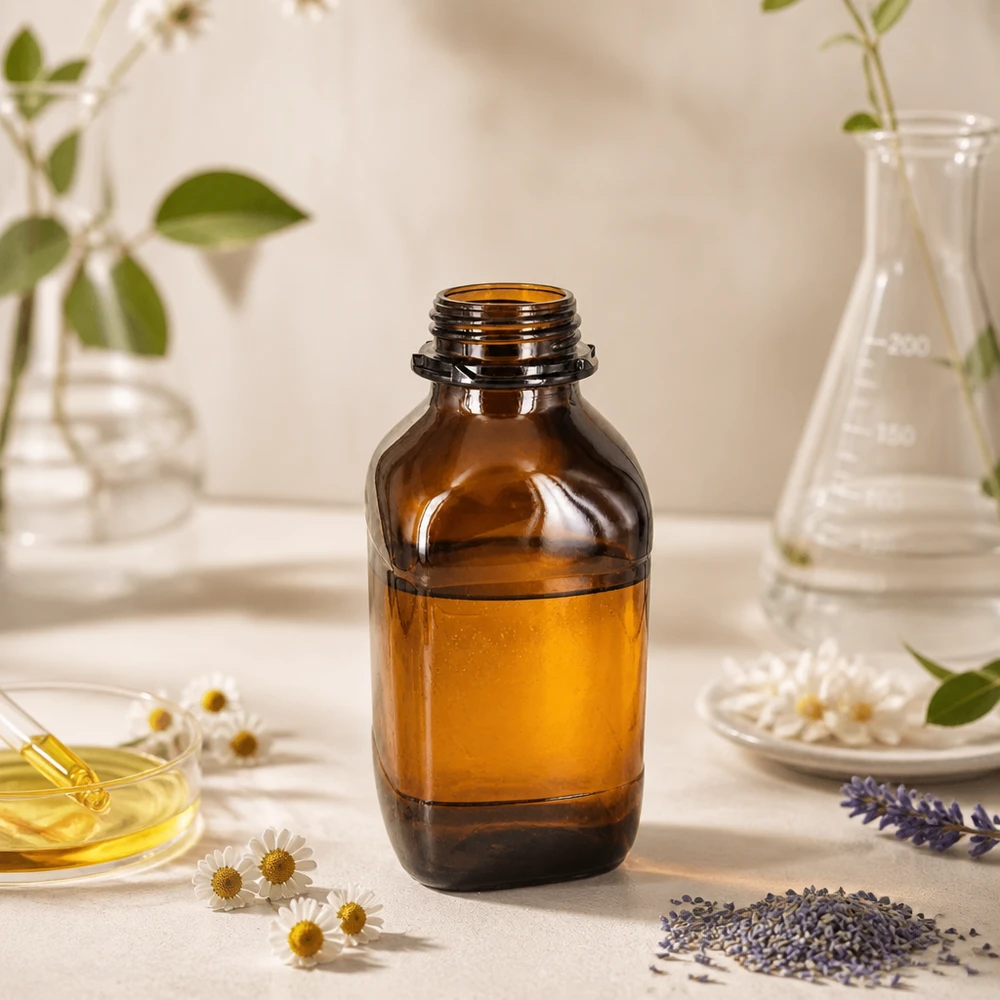 Bouteille en verre ambré de 1 000 ml à large goulot : la solution de conservation idéale Bouteille chimique carrée de 1000ml en verre brun pour une utilisation optimale de l'espace dans le laboratoire