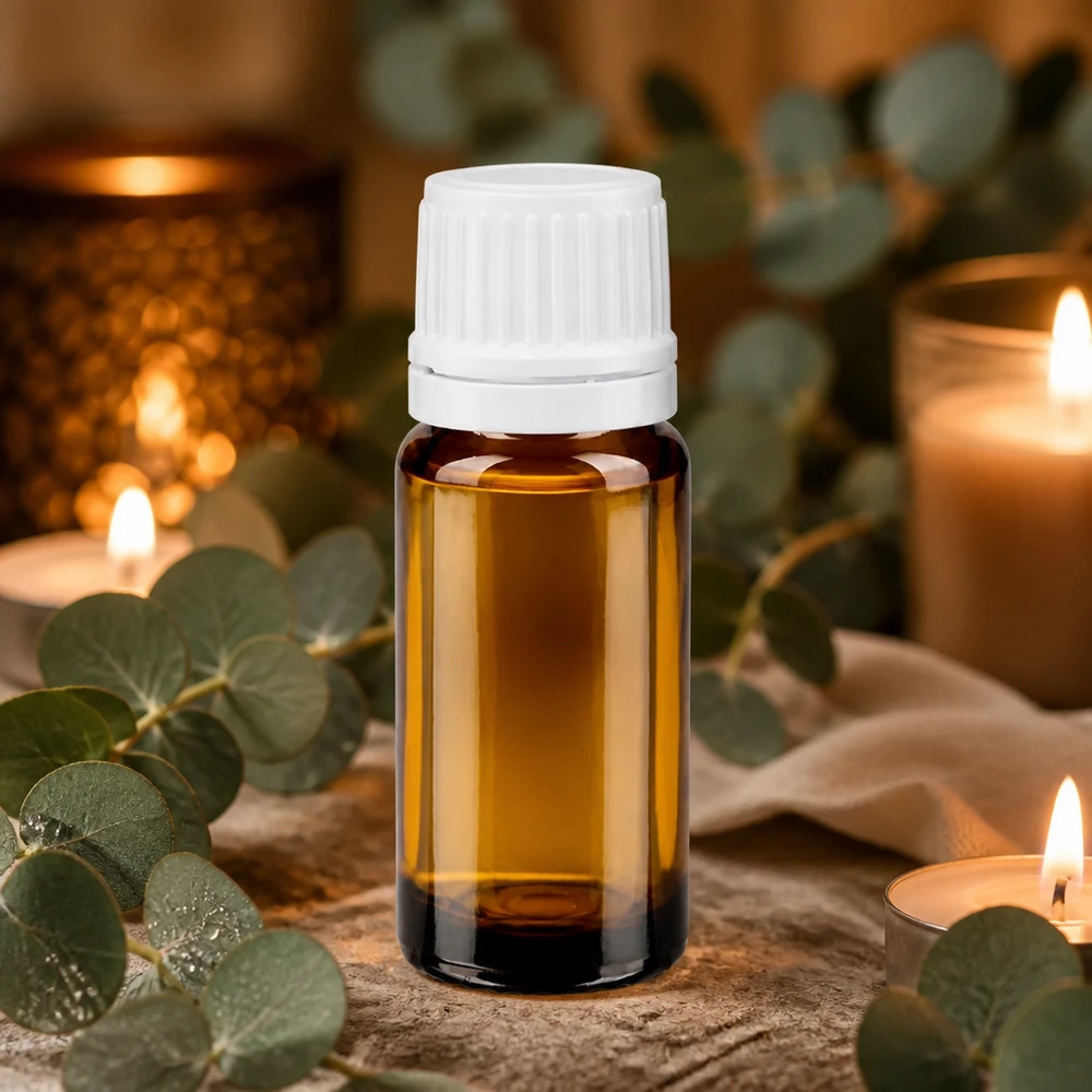 Flacon de pharmacie brun 10ml bouchon compte-gouttes 1.2mm blanc bouchon d'inviolabilité Petite bouteille en verre brun de 10 ml avec bouchon d'origine blanc, pour huiles essentielles et aromathérapie