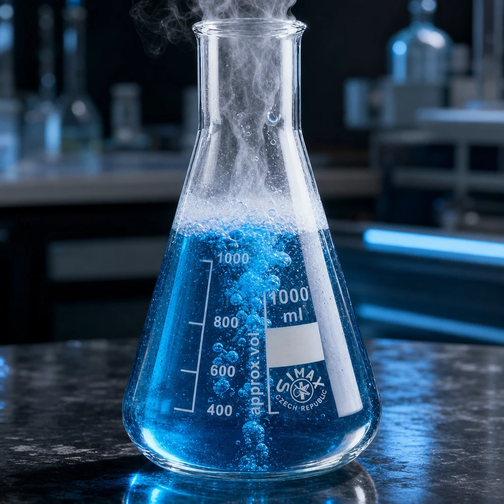 Erlenmeyer 300ml col large compact idéal pour les petites quantités d'échantillons et les séries d'expériences