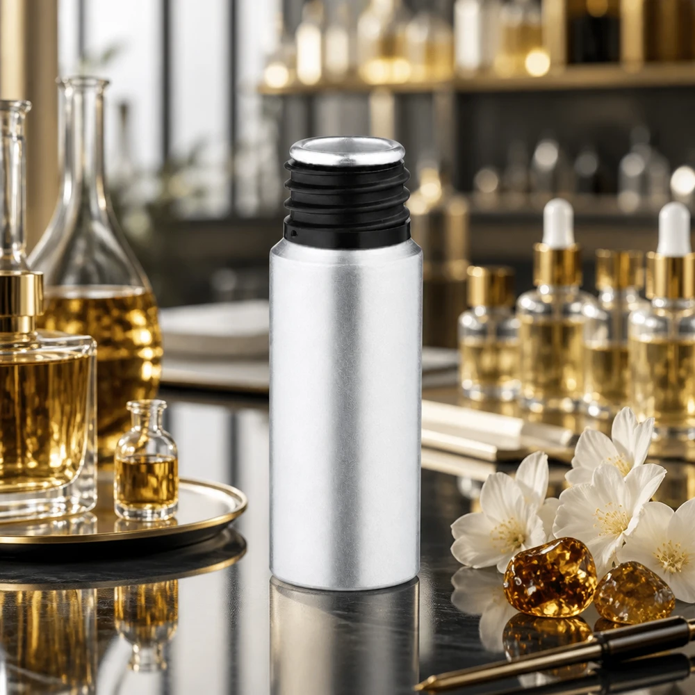 Flacon réutilisable en aluminium décapé de 20ml avec matériau hygiénique en aluminium pour la pharmacie