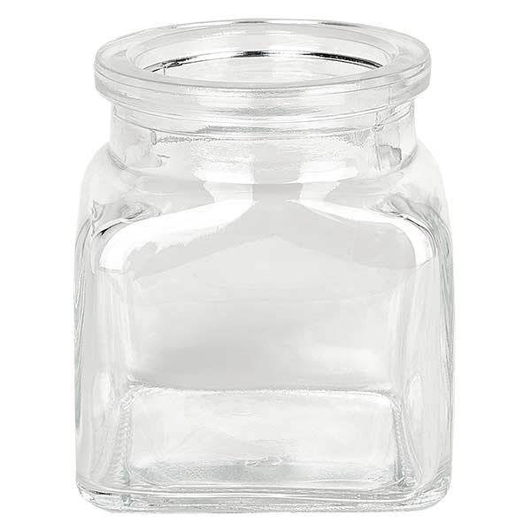 Quadratus clair 120 ml, goulot 39 mm, sans son bouchon 38/42 Quadratus clair 120 ml, goulot 39 mm, sans son bouchon 38/42