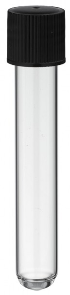 Verre de réaction 100x16mm verre borosilicaté avec filetage et bouchon à vis