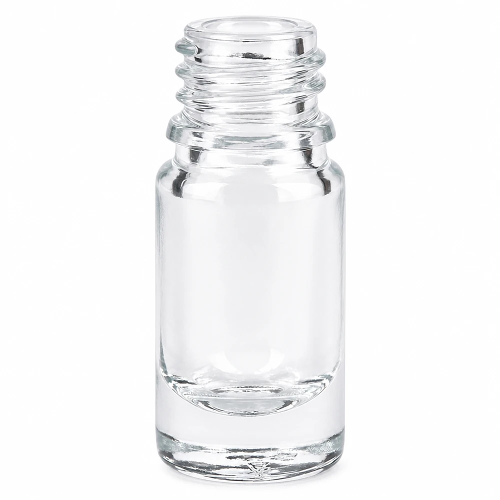 Bouteille de pharmacie transparente de 5ml ApoGlas en verre transparent pour médicaments et teintures