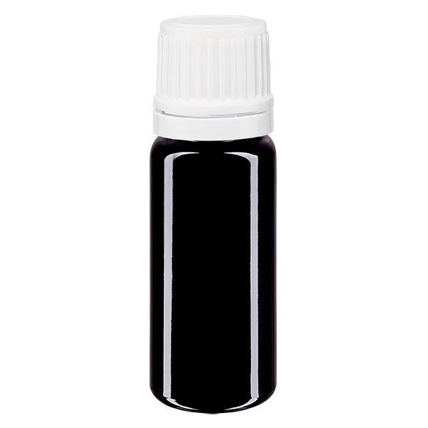 Flacon à pharmacie violet 10ml bouchon vissable blanc bouchon inviolabilité Flacon à pharmacie violet 10ml bouchon vissable blanc bouchon inviolabilité