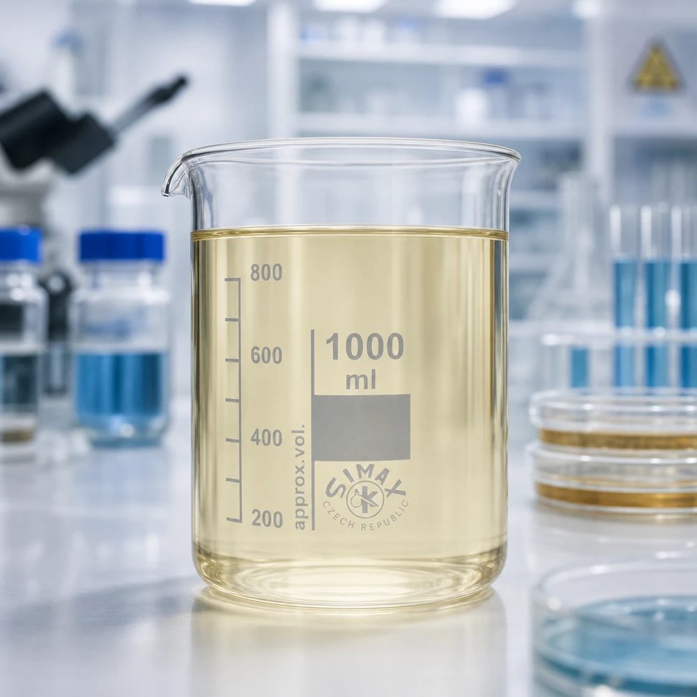 Bécher 1000ml transparent en verre borosilicaté avec bec verseur pour un transvasement facile en laboratoire