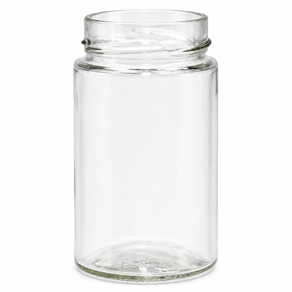 UNiTWIST Runda245 Bocal rond 245ml TO58deep Bocal à vis transparent vide sans couvercle Conserve de verre