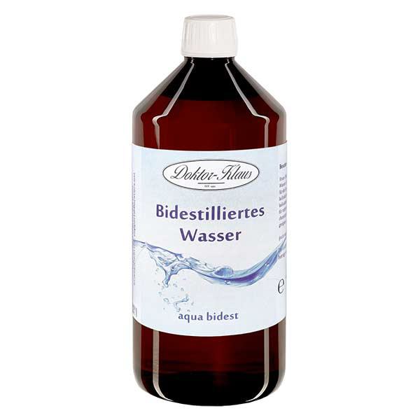 Eau distillée Doktor Klaus - Aqua dest 1 litre en bouteille PET Eau distillée Doktor Klaus - Aqua dest 1 litre en bouteille PET
