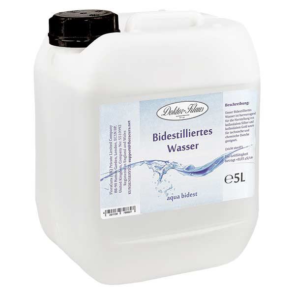 Doktor-Klaus Aqua bidest - Eau bidistillée 5 L Doktor-Klaus Aqua bidest - Eau bidistillée 5 L