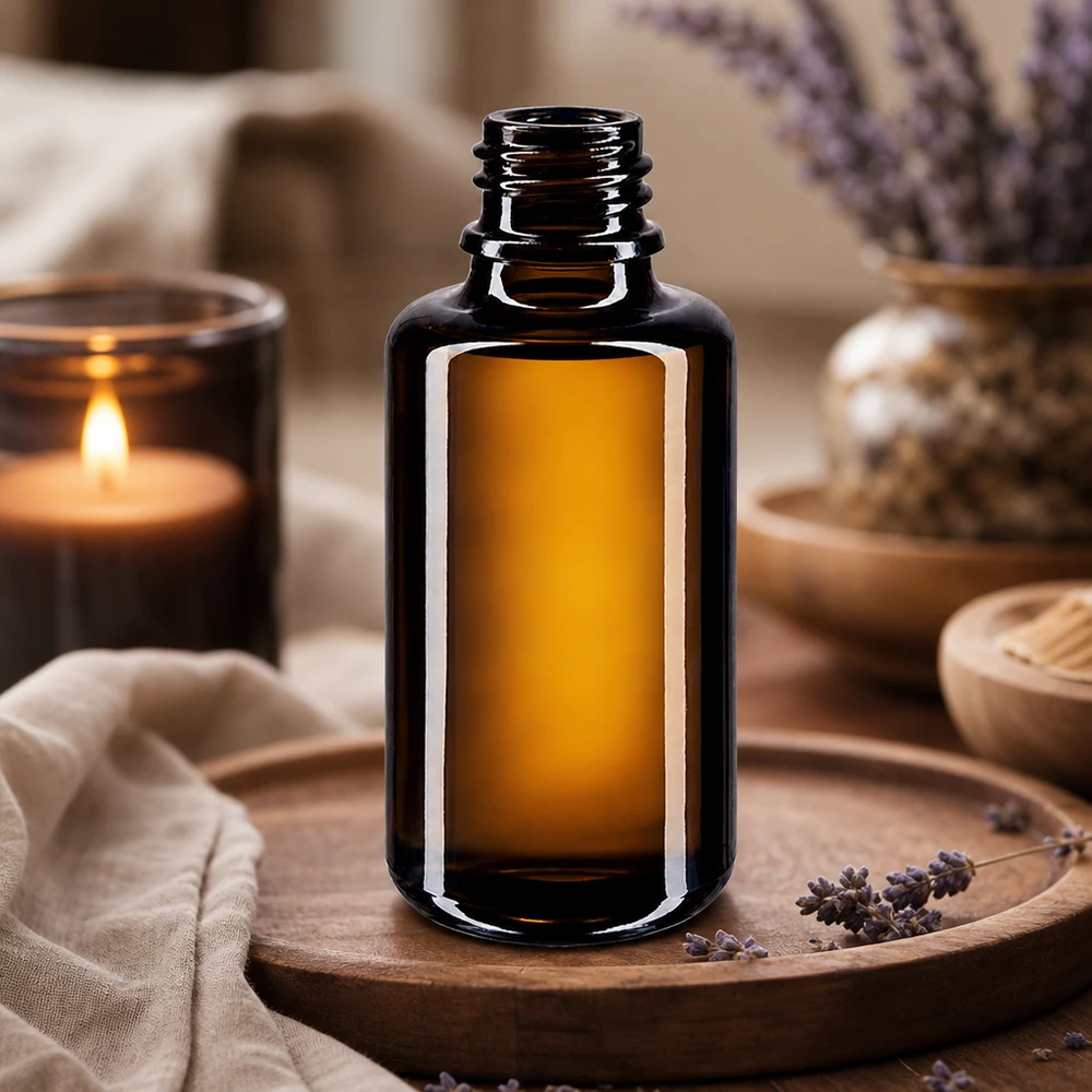 Flacon compte-gouttes Orion en verre violet de 30ml idéal pour les cosmétiques et les remèdes naturels faits maison