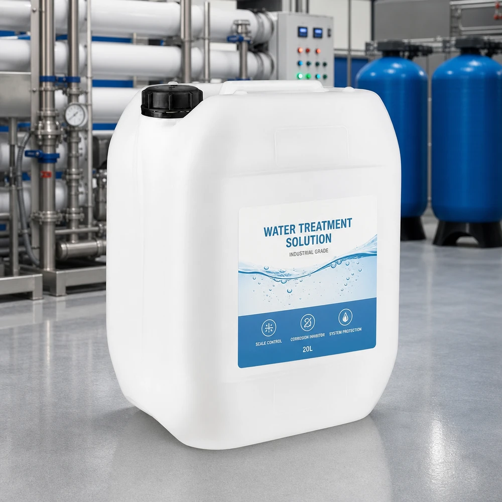 Solution de traitement de l'eau « Industrial Grade » en bidon blanc de 10 litres avec bouchon d'origine